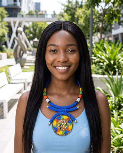 Made in Kenya Handcrafted Beaded Pendant Necklace