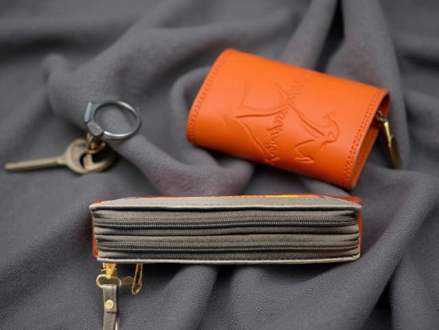 African Kente Print Wristlet Wallet