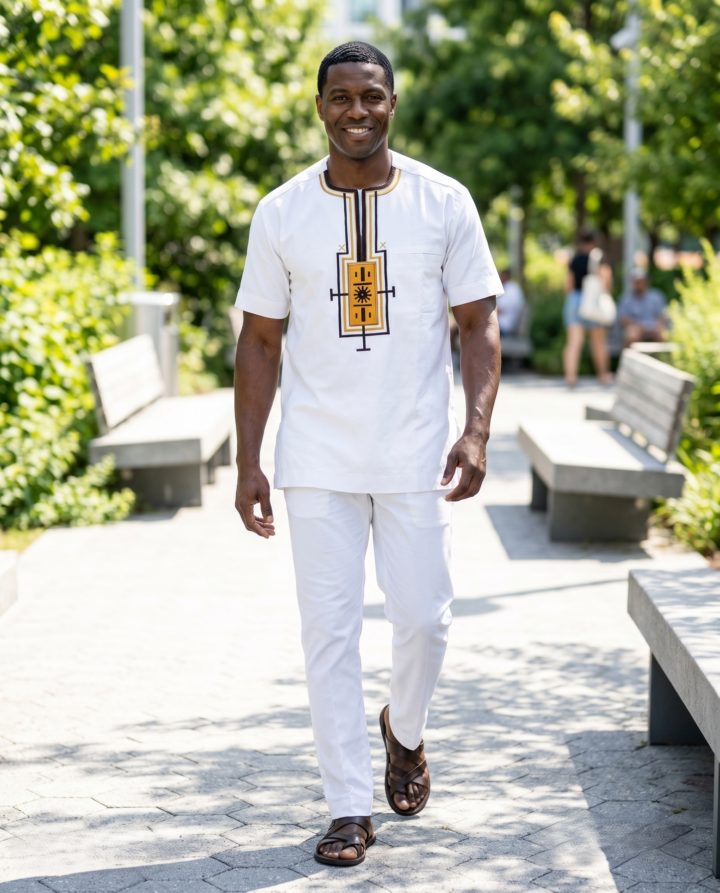 Native Wear Men's African 2pc Pants Set