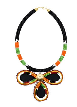 Made in Kenya Handcrafted Beaded Pendant Necklace