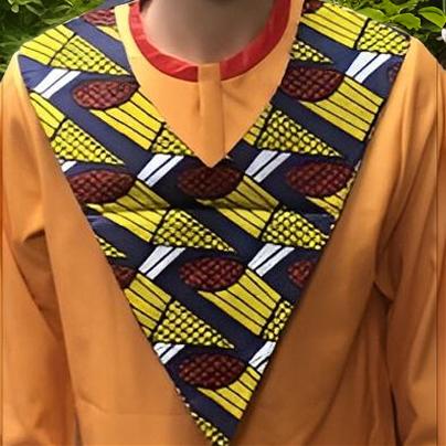 Unisex African Print Reversible Shoulder Collar (Print A)