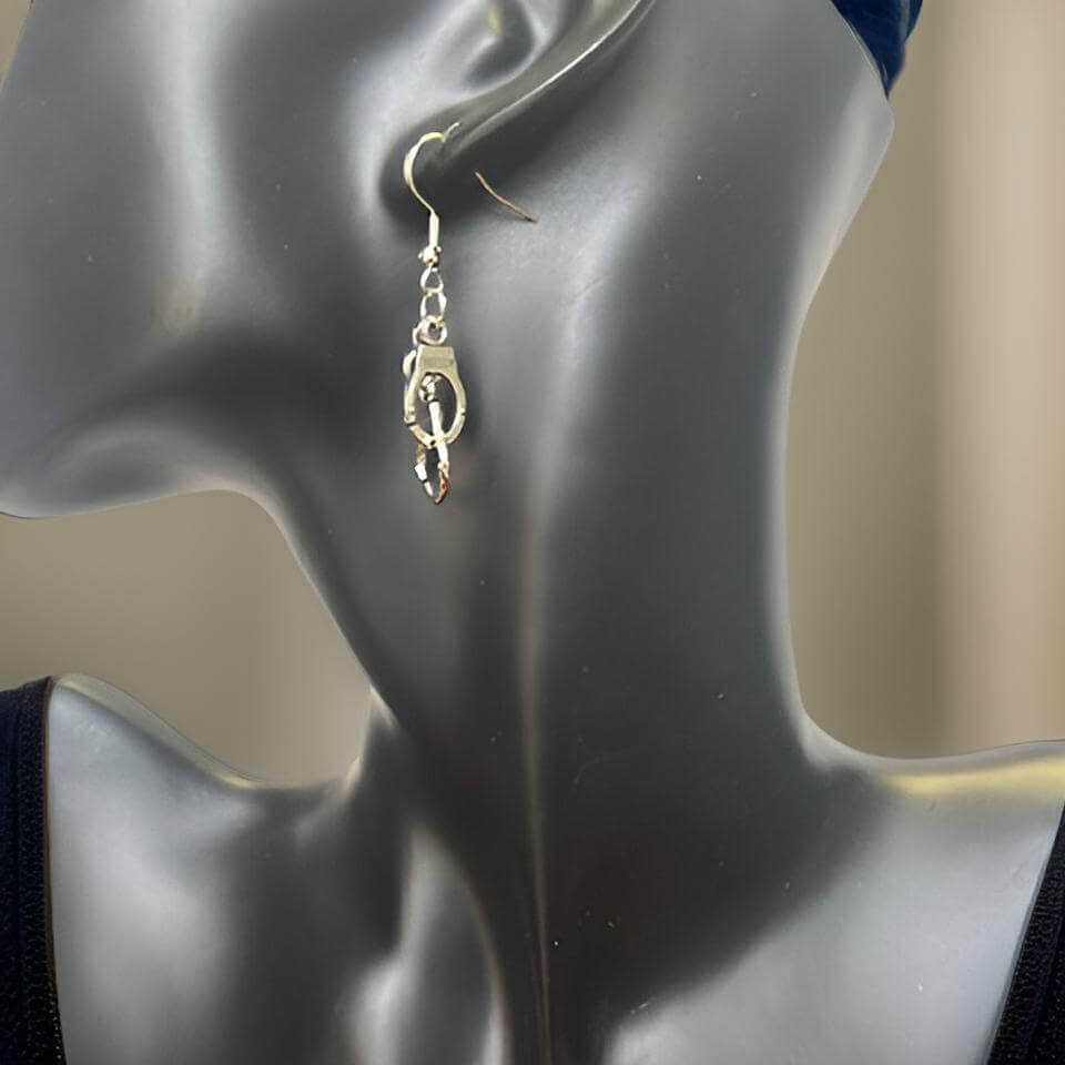Mini Handcuffs FREEDOM Shackles Earrings - Premium Jewelry from MAGOS - Just $4.99! Shop this and more Jewelry now 
