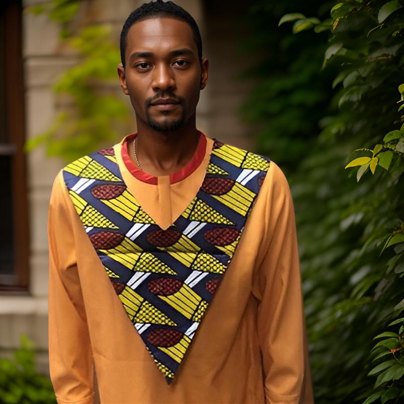 Unisex African Print Reversible Shoulder Collar (Print A)