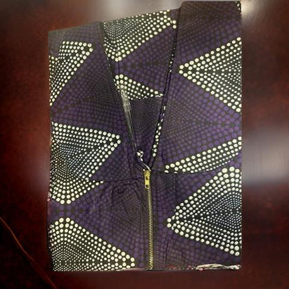 Long Sleeveless African Print Vest