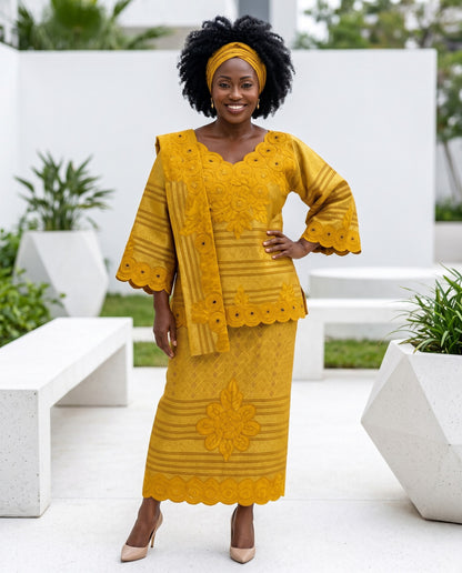 Women's Nigerian Lace Iro & Buba