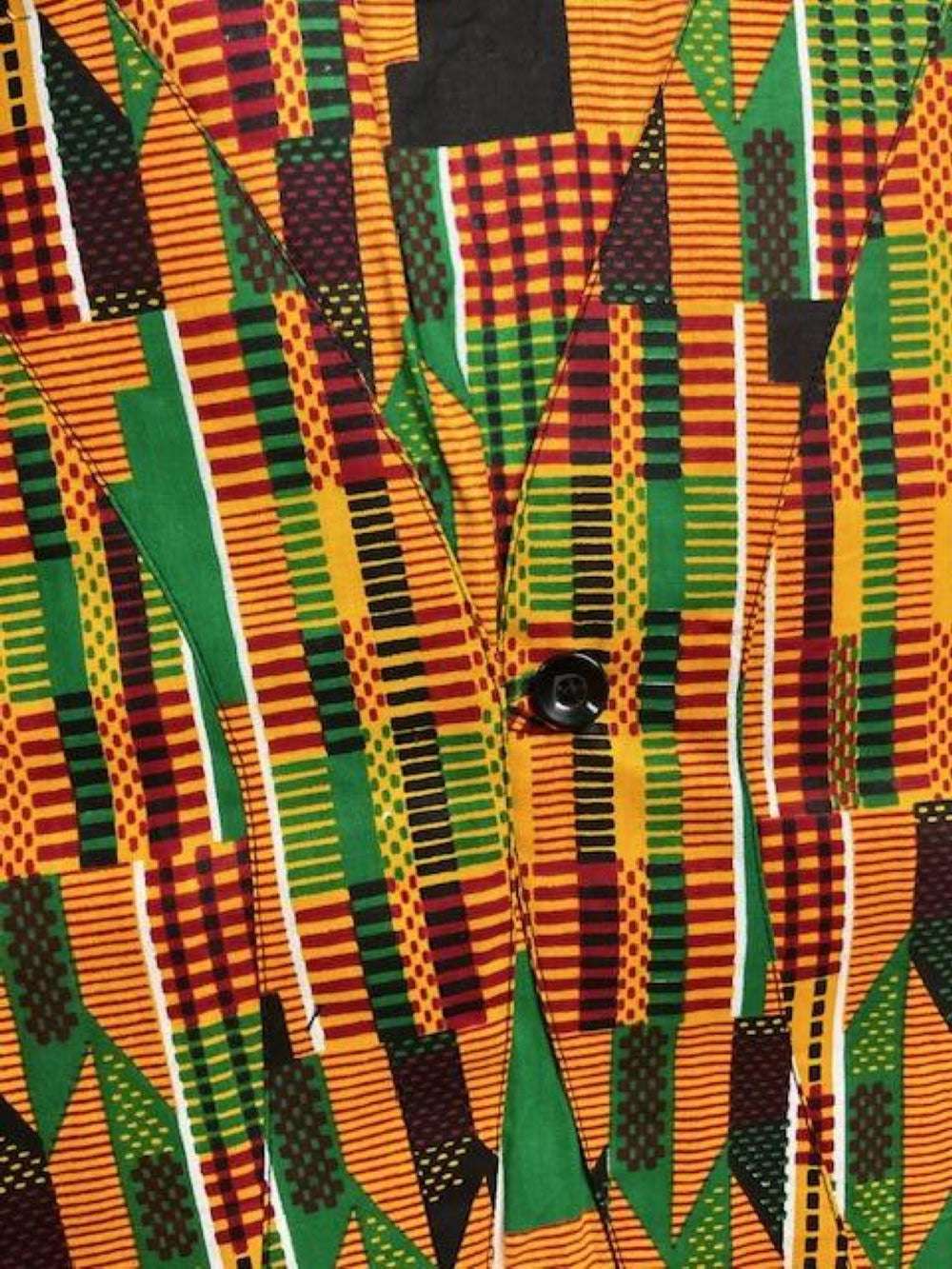 African Print Vest Top w/Tube Top and Skirt Set