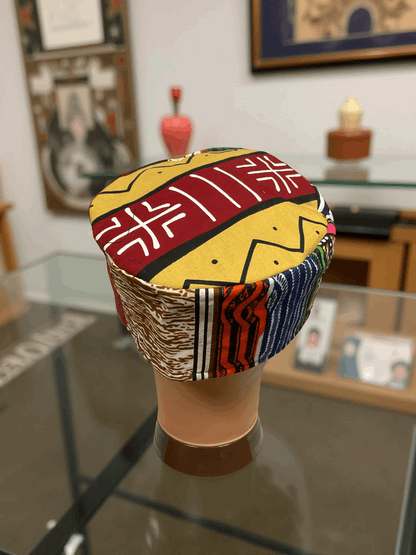 African Print Patch Work Kufi Kente Hat
