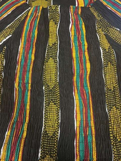 African Print Mid Length Dress