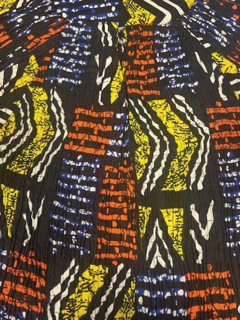 African Print Mid Length Dress