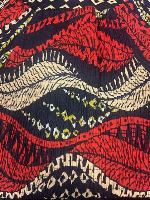 African Print Mid Length Dress