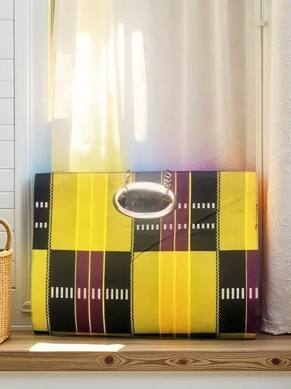 Large  African Print Clutch Tote Bag