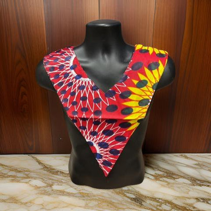 Unisex African Print Reversible Shoulder Collar (Print E)
