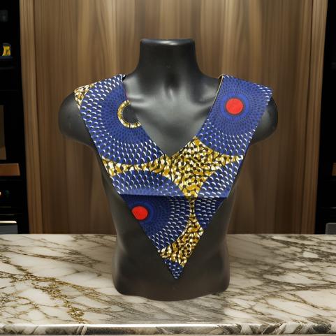 Unisex African Print Reversible Shoulder Collar (Print E)