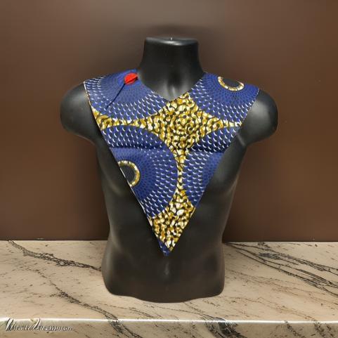 Unisex African Print Reversible Shoulder Collar (Print D)