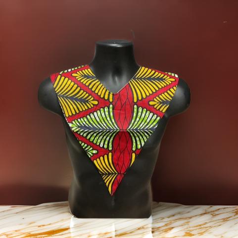 Unisex African Print Reversible Shoulder Collar (Print K)