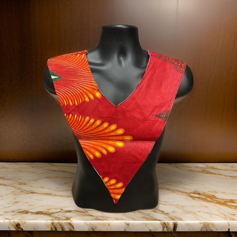 Unisex African Print Reversible Shoulder Collar (Print G)