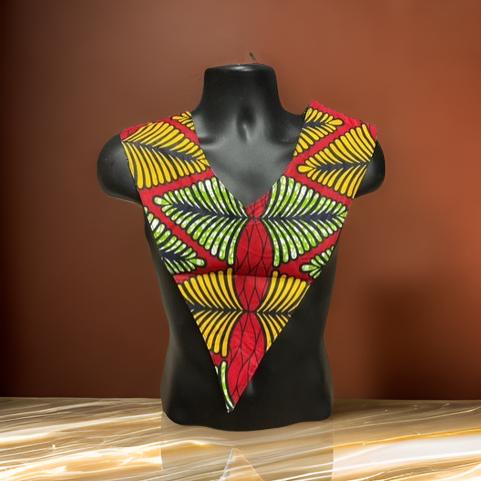 Unisex African Print Reversible Shoulder Collar (Print K)