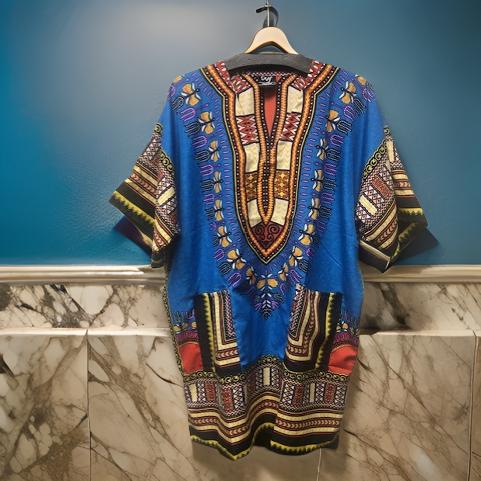 Women's African Dashiki Print Tunic - MAGOS