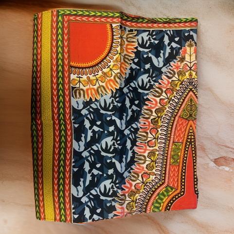 African Orange/Green Print Ankara Head Wrap | Bold & Beautiful