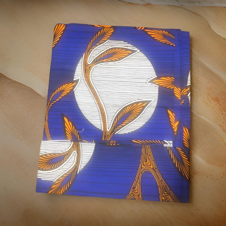 African Leafy Print Head Wrap Scarf