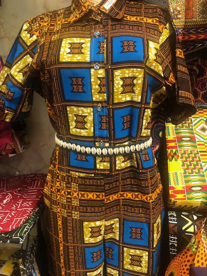One Row African Cowrie Shell Belt