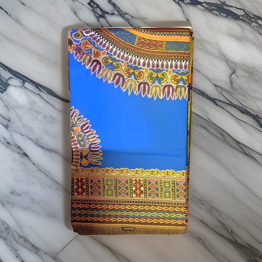 Authentic African Blue Dashiki Fabric (12 yards) - Premium African Fabric from MAGOS - Just $70! Shop this and more African Fabric now 