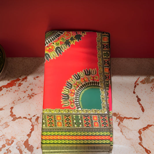 Authentic African Red Dashiki Fabric (12 yards) - Premium African Fabric from MAGOS - Just $70! Shop this and more African Fabric now 