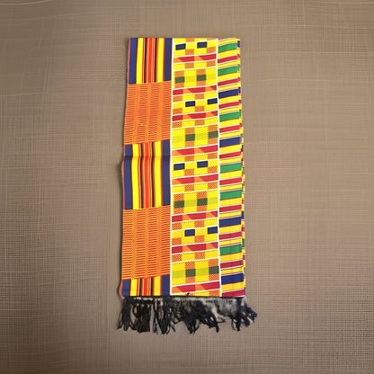 Men's African Kente Print Scarf's - Premium African Accessories from MAGOS - Just $12! Shop this and more African Accessories now 