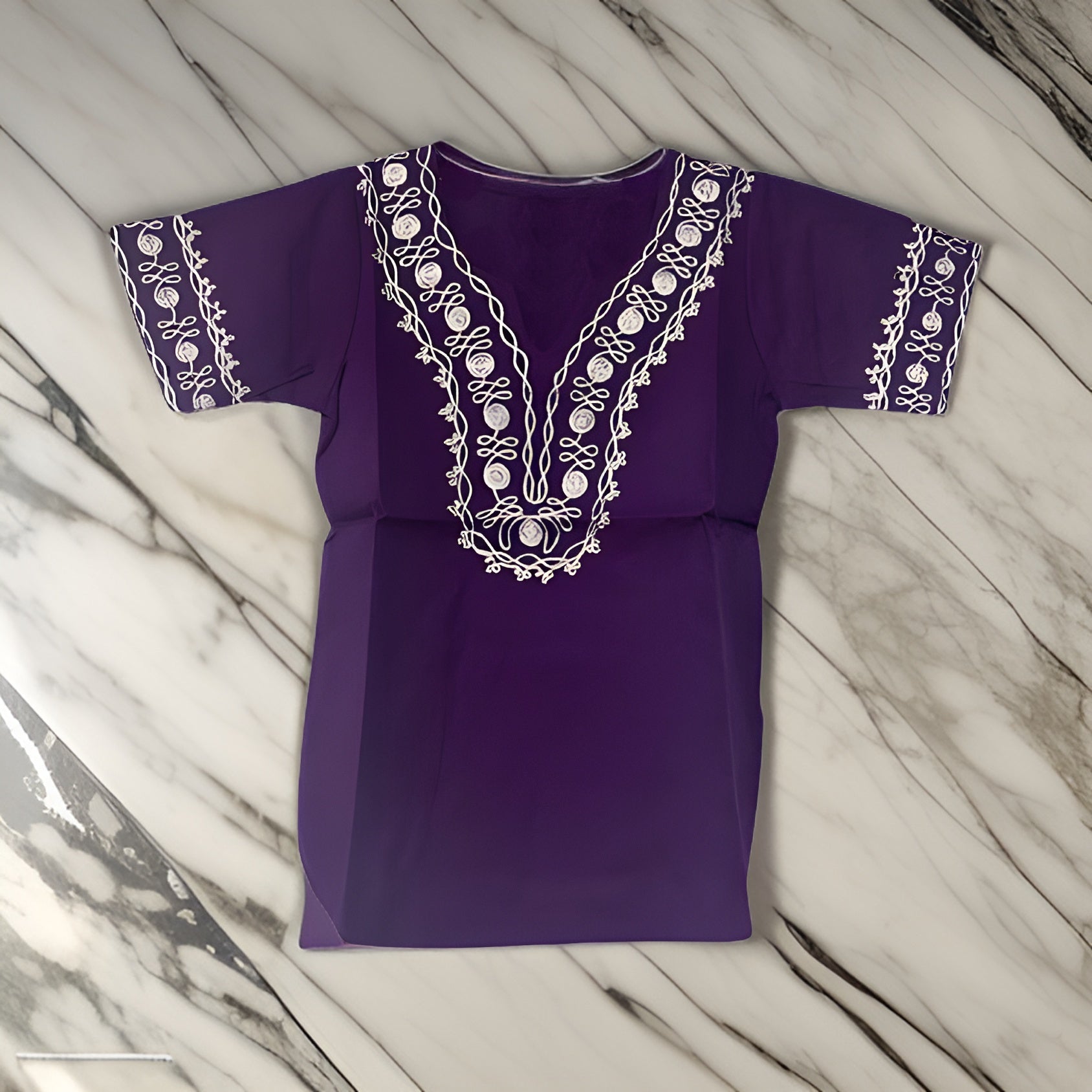 6-9 Months African Kids Solid Embroidered Dashiki Shirt - Premium African Apparel from MAGOS - Just $21! Shop this and more African Apparel now 