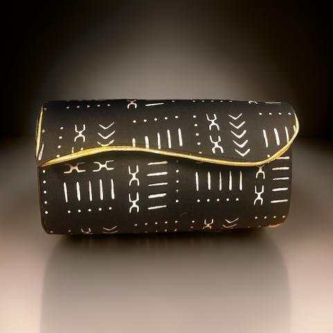 African Print Convertible Clutch Purse w/Matching Necklace & Earrings