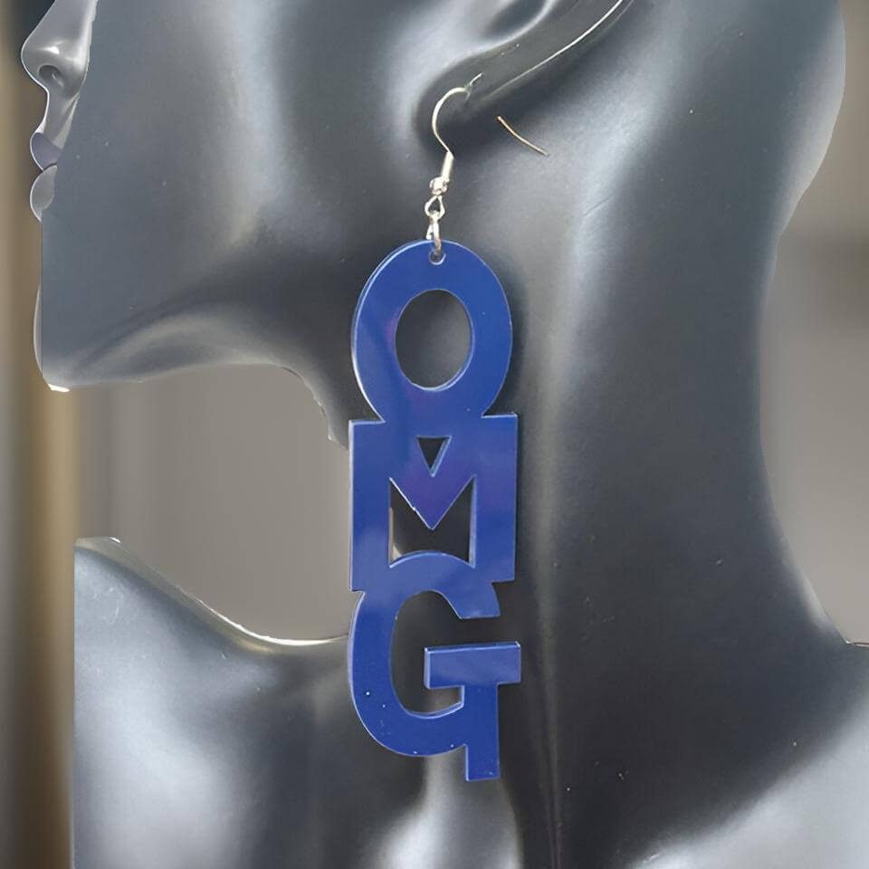 Unique OMG Letter Design Dangle Earrings - Premium Jewelry from MAGOS - Just $5.50! Shop this and more Jewelry now 