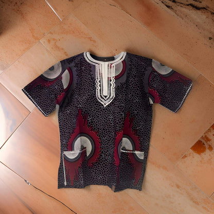 Youth Ghanaian African Dashiki Tops (Unisex) - Premium African Apparel from MAGOS - Just $25! Shop this and more African Apparel now 