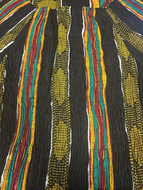 African Print Mid Length Dress