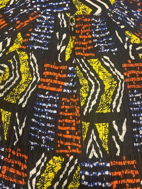 African Print Mid Length Dress