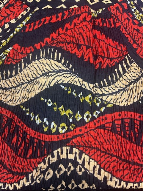 African Print Mid Length Dress