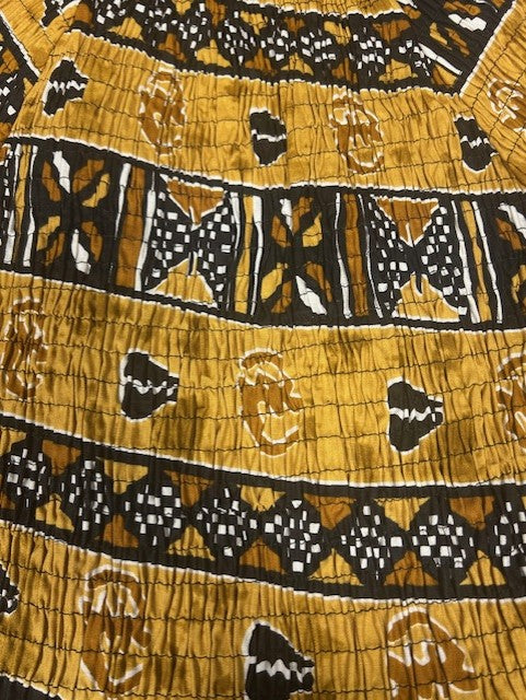 African Print Mid Length Dress
