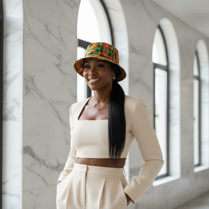 African Print Adult Unisex Bucket Hat