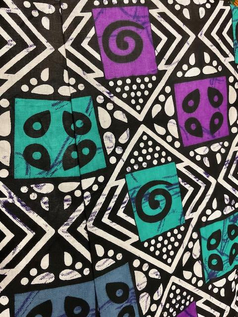 African Print Vest Top w/Tube Top and Skirt Set